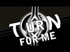 the logo for turn form me is shown in white on a black background with an abstract design