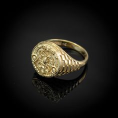 Unique and Stunning Gold Aztec Mayan Sun Statement Ring. Add a touch of ancient culture to your jewelry collection with this beautiful Solid Gold Aztec Ring. Handcrafted with intricate details, this unique ring features a beautiful sun design that symbolizes power, life, and rebirth. Made with high-quality materials, this ring is durable and long-lasting, making it a perfect gift for someone special or a great addition to your own collection. Shop now and make a statement with this stunning Azte Mayan Sun, Aztec Rings, Aztec Civilization, Ancient Aztecs, Sun Design, Sun Designs, Unique Ring, Ancient Cultures, Intricate Details