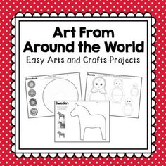 the art from around the world book with pictures and instructions for kids to learn how to draw