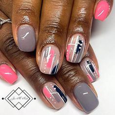 Xoxo Nails, September Nail Ideas, Nail Palette, Nail Ideas Acrylic, Gel Overlay, Acrylic Nails Coffin Pink, Colorful Nail Designs