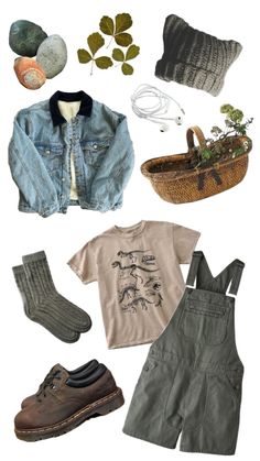 looking for cool plants and rocks while camping #outfitinspo #cottagecore #goblincore #artsy #outfit #ideas #style #styleinspo #unisex Masculine Cottagecore Outfits, Masculine Cottagecore, Nomad Outfit, Artsy Outfit Ideas, Goblincore Fashion, Cottagecore Goblincore, Fashion For Girls, Artsy Outfit