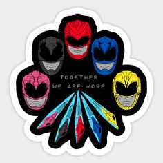 the power rangers sticker has been designed to look like they're from the movie