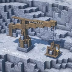 Minecraft Quarry, Construction Minecraft, Minecraft Building Guide, Case Minecraft, Minecraft Steampunk, Minecraft Decoration, Minecraft Farm