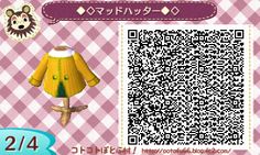 an animal crossing character with a qr code