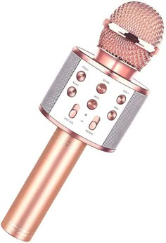 a close up of a microphone on a white background