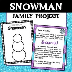 the snowman family project for kids