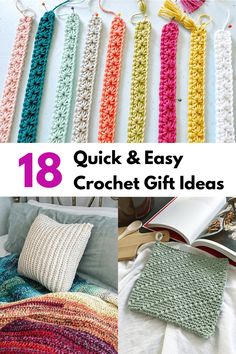 18 Last Minute Quick and Easy Crochet Gift Ideas for Christmas and Holidays Chrochet Gifts, Easy Crochet Gift Ideas, Crochet Xmas Gifts, Crochet Holiday Gifts, Diy Gifts Last Minute, Crochet Teacher Gifts, Crochet Projects To Sell, Diy Crochet Gifts, Quick Diy Gifts