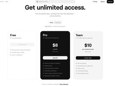 the landing page for an app that allows users to purchase items