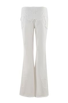 SAFFIYAH PANT - WHITE : DENIM | I.AM.GIA White Cotton Wide Leg Pants With Five Pockets, White High Waist Denim Wide Leg Pants, Trendy White Denim Wide Leg Pants, White Stretch Flare Jeans With Five Pockets, Chic White Pants With Five Pockets, White Straight Pants With Five Pockets, White High-waist Denim Pants, White Wide-leg Denim Jeans, White High Waist Denim Pants