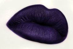 "Sea Urchin is a dark, true royal purple color. Sea Urchin is NOT an eye approved shade! The Pout Plasma formula is the best of both worlds, with the hydration and comfort of a creme lipstick, and the pigment, longevity, and precise application of a liquid lipstick. It dries down a little bit after application, but doesn't fully \"set.\" It starts out satin, but becomes more matte throughout the day, or with the help of blotting. It's not transfer proof, but transfer resistant, super pigmented a Nyx Purple Lipstick, Purple Lipstick Looks, Dark Blue Lipstick, Dark Purple Lipstick, Royal Purple Color, Aloe Vera Oil, Purple Lipstick, Velvet Lipstick, Eyeshadow Base