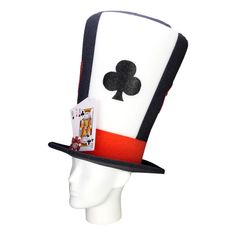 This Casino Hat will definitely make you stand out at your next Party, Hora Loca, Wedding, Corporate Event, Birthday, Quinceanera, or Halloween Party! It can be used as a wedding hats, top hats, photo booth props, or a party favor. Novelty Party Cap Costume Accessory, Novelty Costume Hat As A Gift, Novelty Hats For Carnival Costume Party, Novelty Hats For Costume Party And Carnival, Novelty Hats For Carnival Themed Events, Novelty Carnival Hat Costume Accessory, Novelty Hat For Carnival, Novelty Carnival Costume Hat, Carnival Novelty Costume Hat