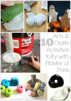 arts and crafts activities to try with plaster of paris