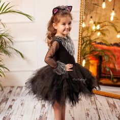 This cute Black Cat Halloween Costume is our own design and make, handmade with love using the highest quality matt satin, faux fur and dream tulle.
The Halloween Girl dress is perfect for birthdays, theme parties, pageants, Halloween and many other special occasions. It has soft lining all over the bodice to prevent irritation to your baby's sensitive skin. It has a zipper on the back and a cat's tail. Toddler Girl Costume, Black Cat Halloween Costume, Cat Costume Kids, Toddler Costumes Girl, Black Cat Costumes, Girls Black Dress, Cat Halloween Costume, Cute Black Cats, Cat Halloween