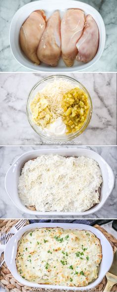 the steps to make chicken parmesan casserole