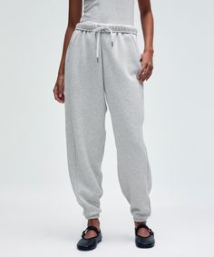 Serious About Softness. These Scuba Sweatpants Are All About Plush, Fleecy Fabric And A Slouchy Oversized Fit. Designed For Casual. Oversized Fit Is Exaggerated And Feels Extra Roomy. Size Up For A Looser, Baggier Fit:intended To Sit At Ankle For Heights Of 59" And Above. Front Pockets With Interior Card Sleeve. Wear The Drawcord Out Or Hide It Inside For A Flat Waistband. | Scuba Mid-Rise Oversized Jogger Tall Lululemon Casual Sweatpants With Elastic Waistband, Sporty Relaxed Fit Lululemon Bottoms, Lululemon Sporty Relaxed Fit Bottoms, Lululemon Casual Joggers With Elastic Waistband, Lululemon Athleisure Loungewear Bottoms, Lululemon Athleisure Bottoms For Loungewear, Lululemon Relaxed Fit Activewear For Loungewear, Lululemon Activewear With Elastic Waistband For Loungewear, Lululemon Relaxed Fit Loungewear Bottoms