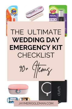 the ultimate wedding day emergency kit checklist