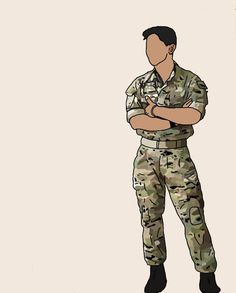 Army Illustration, Soldier Love, Army Wedding, Army Drawing, Soldier Drawing, Indian Army Wallpapers, Bollywood Theme, Military Romance, Army Clothes