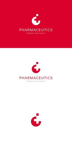 the logo for pharmceics is shown in red, white and blue colors