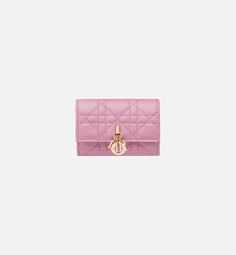 The My Dior Glycine wallet is distinguished by its compact and practical design. Crafted in hydrangea pink Cannage lambskin, it is enhanced by D.I.O.R. charms on the front. Accommodating all the essentials, the refined accessory will fit anywhere and can be paired with other My Dior creations.. Dior Designs, Hydrangea Pink, Pink Accessories, Best Wallet, Practical Design, Dior Wallet, Fall 2023