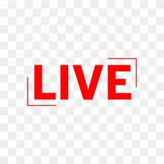 the word live is written in red on a transparent background, and it appears to be made