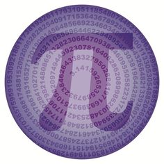 a purple circle with the letter d in it's center and numbers all around it