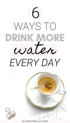 Are you drinking enough water? Staying hydrated is important to stay healthy and achieve glowing skin. If you have a hard time drinking your 8 glasses of water a day, here are 6 easy tips on how to drink more water for a healthier and more beautiful you. | kidney stones | hydration | hydrate | dehydration #wellness #health #selfcare #skincare #healthyliving #hydration #wellbeing Ways To Drink More Water, Glasses Of Water A Day, Glasses Of Water, Drinking Enough Water, Selfcare Skincare, Staying Hydrated, Drink More Water, More Water, Dehydration