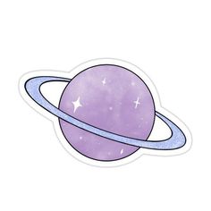 an image of the planet saturn sticker