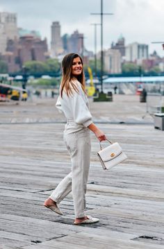 Linen Pants Outfit, Cozy Summer Style, Loafer Mules Outfit, All White Outfit White Loafer Mules Outfit, Loafer Mules Outfit, Work Presentation, Mules Outfit, Cozy Summer, Linen Pants Outfit, White Loafers, Line Dot, Life Lately