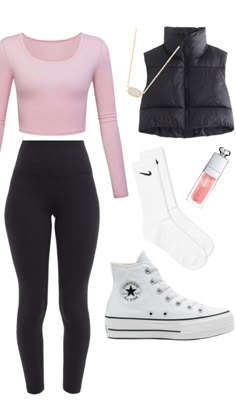 Outfits With Gilets, Winter Chav Outfits, Chav Outfit Ideas, Chav Summer Fits, Chav Aesthetic Outfits, Teen Girl School Outfits, Teenager Outfits Winter, 1 Day Of School Outfits, Shffls Outfits