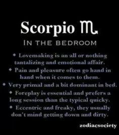 scorpio m in the bedroom is an all - or nothing tanning and emotional affair