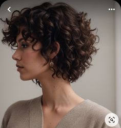 Short Curly Party Hairstyles, Short Wavy Messy Hair, Short Curly Hair Feminine, Round Short Curly Hair, Short Curly Haircuts For Women Over 40, Fine Curly Bob, Long Curly Pixie Cut, Super Short Curly Haircuts, Short Thick Curly Haircuts