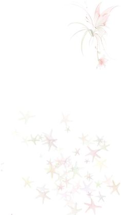 a white background with pink and green stars