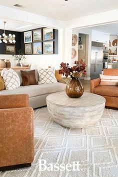 image of a neutral, fall living room Living Room Refresh, Ready For Autumn, Room Refresh, Living Room Decor Inspiration, Bassett Furniture, Home Decor Living Room, Ideas Garden, Beautiful Living Rooms, Decor Living Room