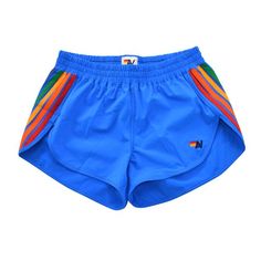 NEW WOMEN'S 5 STRIPE FLEX BOARD SHORTS - PARROT // RAINBOW - Aviator Nation Aviator Nation Shorts, Preppy Bottoms, Avatar Nation, Aviator Nation Outfit, Preppy Clothing, Preppy Stuff, Preppy Pants