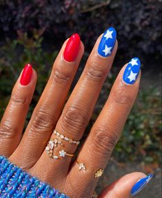 4tg Of July Nails Acrylics, Forth Of July Nails, Uk Party, Firework Nails