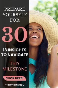 a woman wearing a straw hat with the words, prepare yourself for 30 nights to navigate this