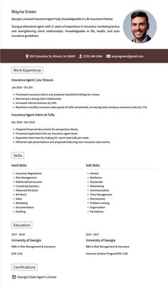 insurance agent resume sample Life Insurance Agent, Insurance Sales, Insurance Marketing, Resume Writing Tips, Life Insurance Policy, Insurance Agent, Marketing Tactics, Young Professional