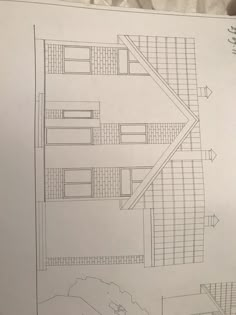 an architectural drawing of a house in the process of being completed by someone's real estate agent