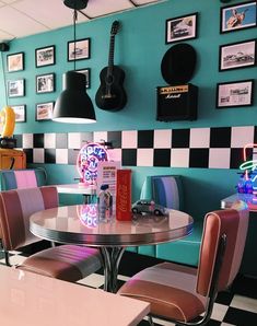 "Living in nostalgia. The trends on fashion and interior design in 2022. Retro Restaurant Interior, Retro Ice Cream Parlor, Retro Cafe Interior Design, 50’s Decor, 50’s Diner, Retro Cafe Design, 50s Diner Aesthetic, Vintage Restaurant Interior