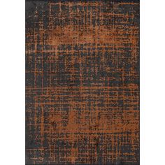 an orange and black area rug