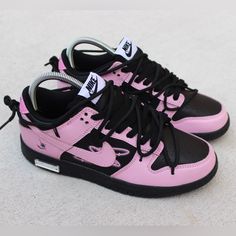 These Dunk Lows Run Small. Fits More Like A 7-7.5 Sneakers Were Worn Once For About 5 Minutes. No Signs Of Wear. Nike Dunk Lows, Pink And Black Nikes, Dunk Lows, Pink Nike Shoes, Cute Funny Pics, Black Nike Shoes, Pink Nikes, Shooting Star, Shooting Stars