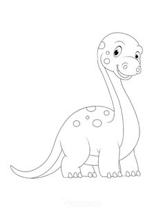 a cartoon dinosaur with spots on it's face