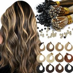 Invisible Nano Ring Tip Hair Extensions Micro Nano Beads Real Human Hair Thick 1g 14inch-22inch  nano tip hair extension is made with 100% real human hair, no mix with animal hair, feeling soft and silky.Can restyle as your own hair, curl, straighten, color or bleach. Please note only light color can dye to darker color, and only #1B can be bleached. We highly suggest to dye or bleach by a professional. We guarantee 100% real REMY human hair.High quality, very competitive price Nano ring human h Fusion Hair Extensions, Hair Curl, Fusion Hair, Bead Tips, Hair System, Real Human Hair, Wigs Hair Extensions, Hair Extension, Human Hair Extensions