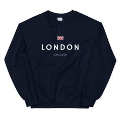 London England College Style Sweater, London Hoodie - Unisex Hoodie, London Crewneck, Gift for Him/Her A sturdy and warm sweatshirt bound to keep you warm in the colder months. A pre-shrunk, classic fit sweater that's made with air-jet spun yarn for a soft feel and reduced pilling. * 50% cotton, 50% polyester * Pre-shrunk * Classic fit * 1x1 athletic rib knit collar with spandex * Air-jet spun yarn with a soft feel and reduced pilling * Double-needle stitched collar, shoulders, armholes, cuffs, London Hoodie, London Print, College Style, Style Sweater, Favorite Sweater, Saree Look, Winter Coats, College Fashion, Fitted Sweater