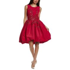 About The Brand: Carolina Herrera. Always Elegant. Always Polished. Bubble Silk A-Line Dress In Poppy With Bead And Sequin Embellishments, Pleated Skirt, Dual Side Seam Pockets And Bubble Hem Approximately 39in From Shoulder To Hem Model Is 5'9 And Is Wearing A Size 4. Measurements May Vary Slightly By Size. Center Back Zipper With Hook-And-Eye Closure 100% Silk Lining: 100% Polyester Dry Clean Only Imported Red Embroidered Dress For Gala, Embroidered Red Gala Dress, Festive Red Evening Dress For Cocktail Events, Elegant Red Embellished Evening Dress, Embroidered Evening Dress For Holidays, Holiday Evening Dresses Embroidered, Holiday Evening Dresses With Embroidery, Holiday Evening Dress With Embroidery, Festive Red Embellished Evening Dress