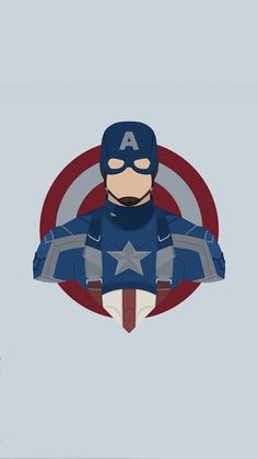 an image of captain america with the shield on it's chest and his face in the center