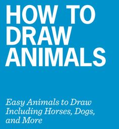 how to draw animals easy animals to draw including horses, dogs, and more