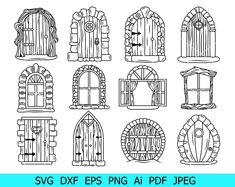 the svg dxf files are ready to be used for projects like doors and windows