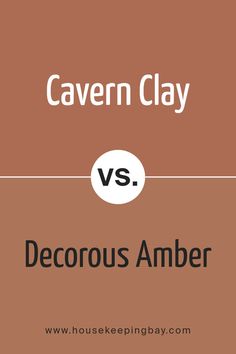 Cavern Clay SW 7701 by Sherwin Williams vs Decorous Amber SW 0007 by Sherwin Williams Warm Stone Sherwin Williams, Cavern Clay, Stone Lion, Trim Colors, Dining Areas, Natural Elements