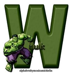 the letter w is for hulk